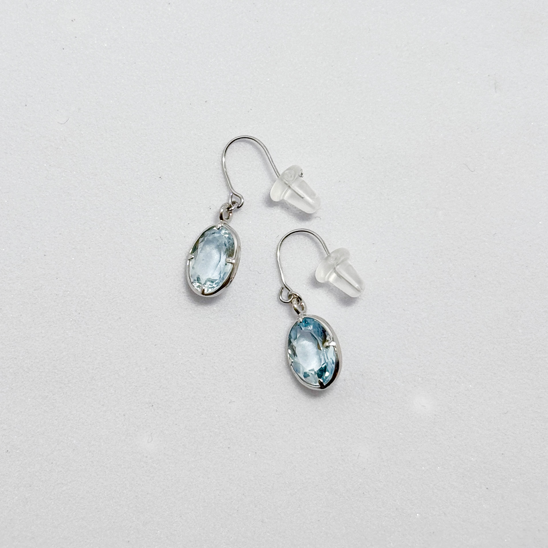 Aqua-marin PiercedEarrings